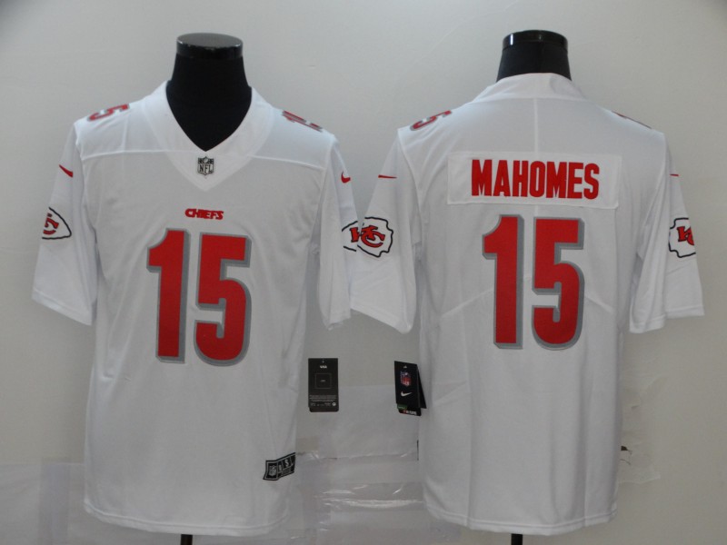 Men Kansas City Chiefs #15 Mahomes white Nike Vapor Untouchable Stitched Limited NFL Jerseys